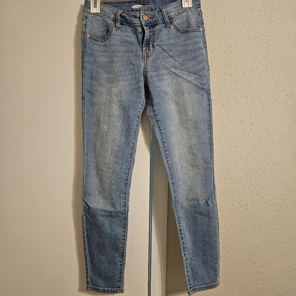 Old Navy Blue Super Skinny Jeans Size 2 Petite
